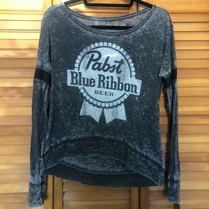 Pabst Blue Ribbon Beer Long Sleeve Tee